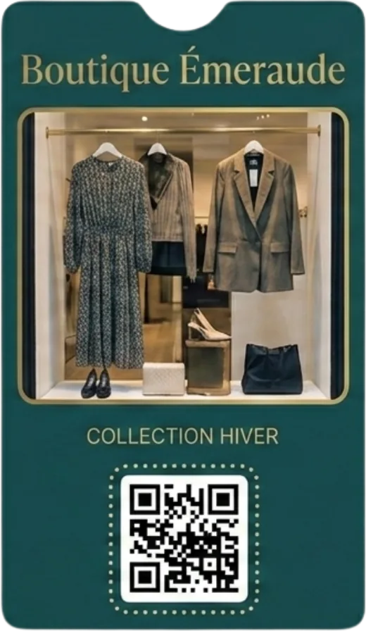 Carte de fidélité Boutique Émeraude